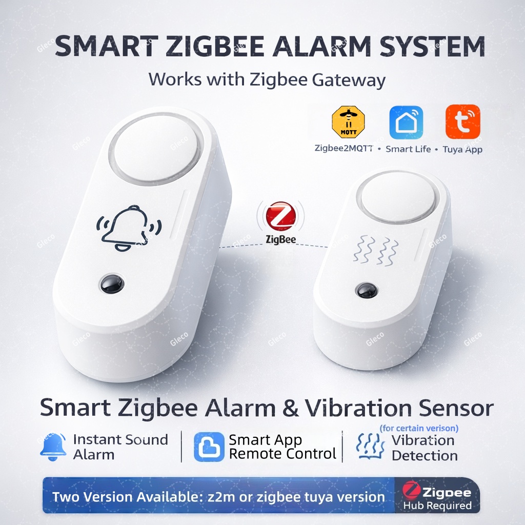 Home Security Lights - 옵션으로 진동 감지 사운드 스트로브 라이트가
