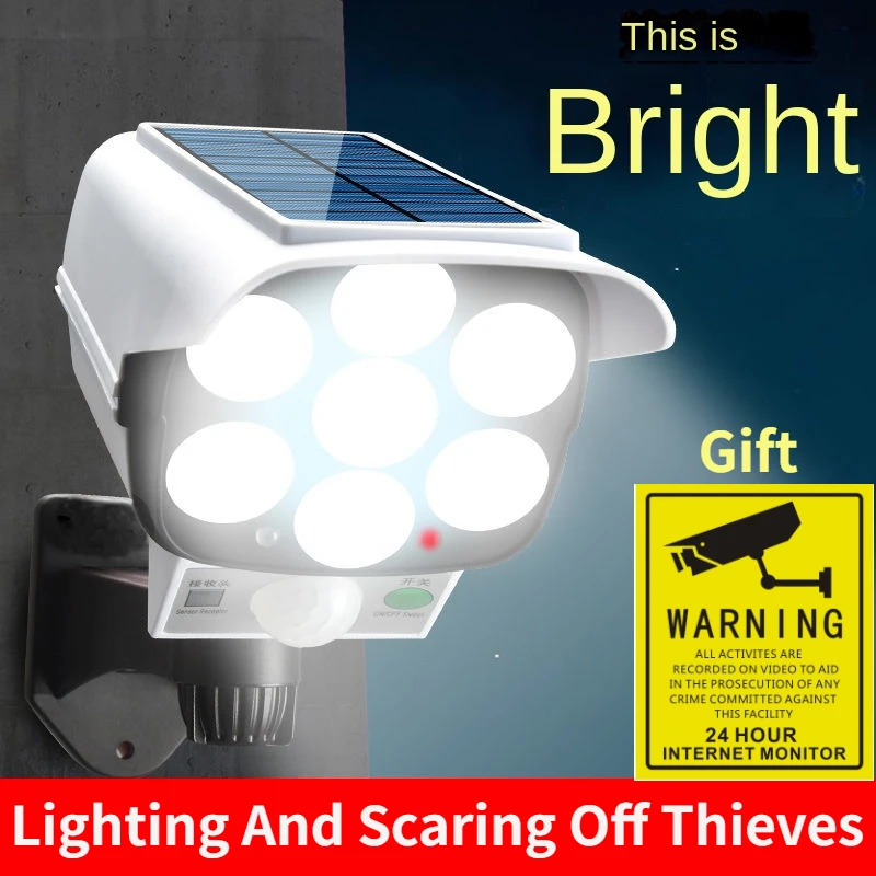 Home Security Lights - 야외 태양 빛 모션 센서 보안