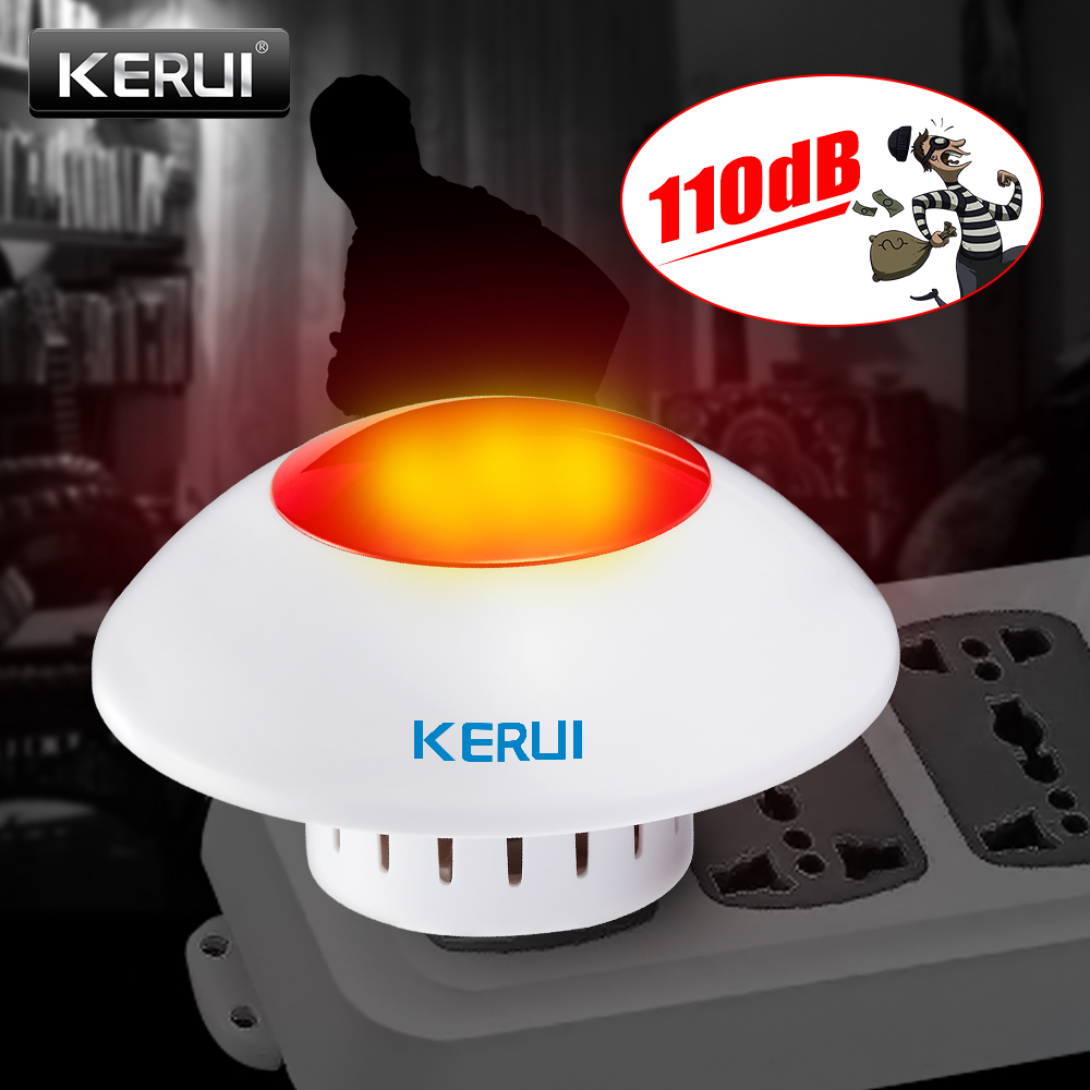 Home Security Lights - KERUI J009 시끄러운 실내 사이렌 무선