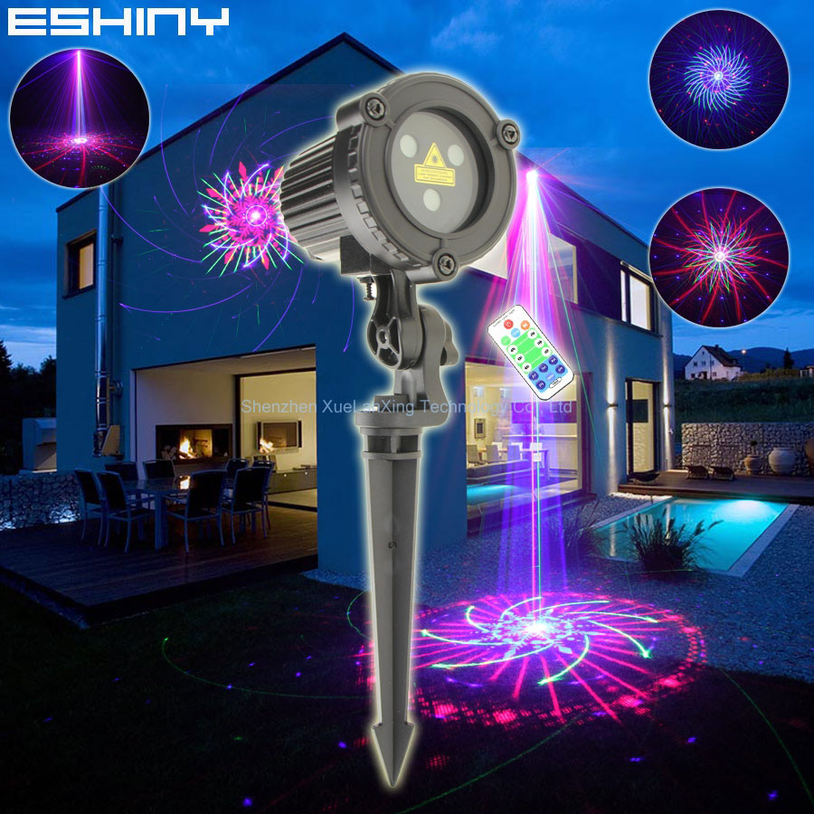 Home Security Laser - ESHINY RGB 레이저 조경 조명, 야외
