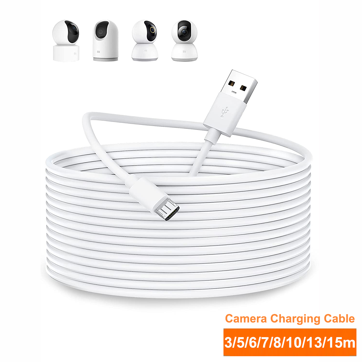 Home Security Camera Xiaomi - Xiaomi MI 360용 3~13m 마이크로 USB