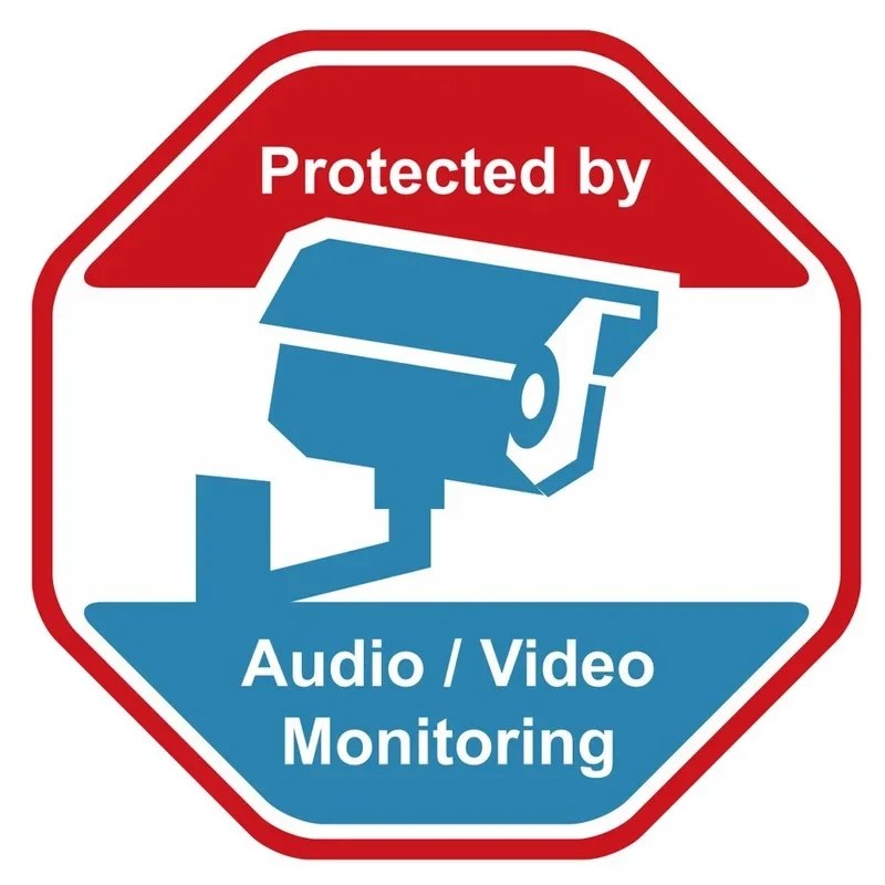 Home Security Cameras - 개성있는 감시 카메라 경고 카드 종이
