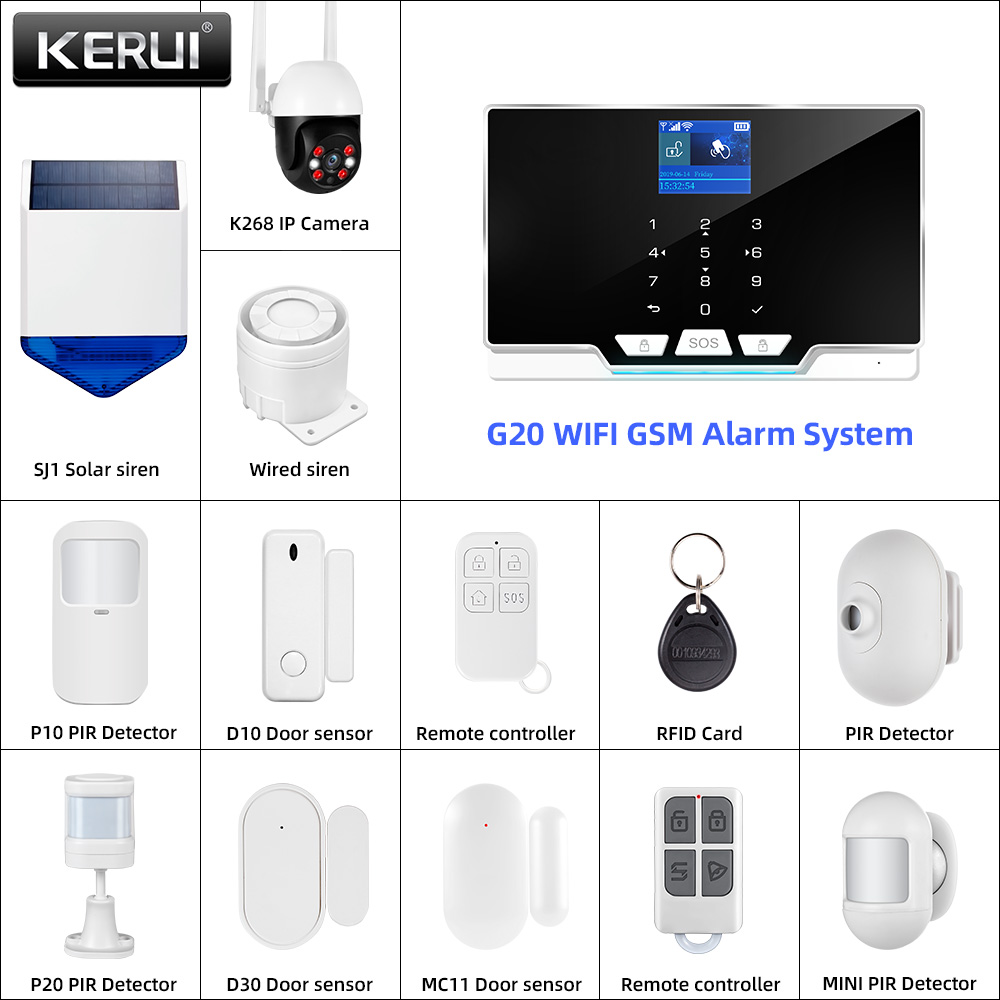 Keypad Alarm Panel - 모션 센서, 도어 센서, 홈 보안