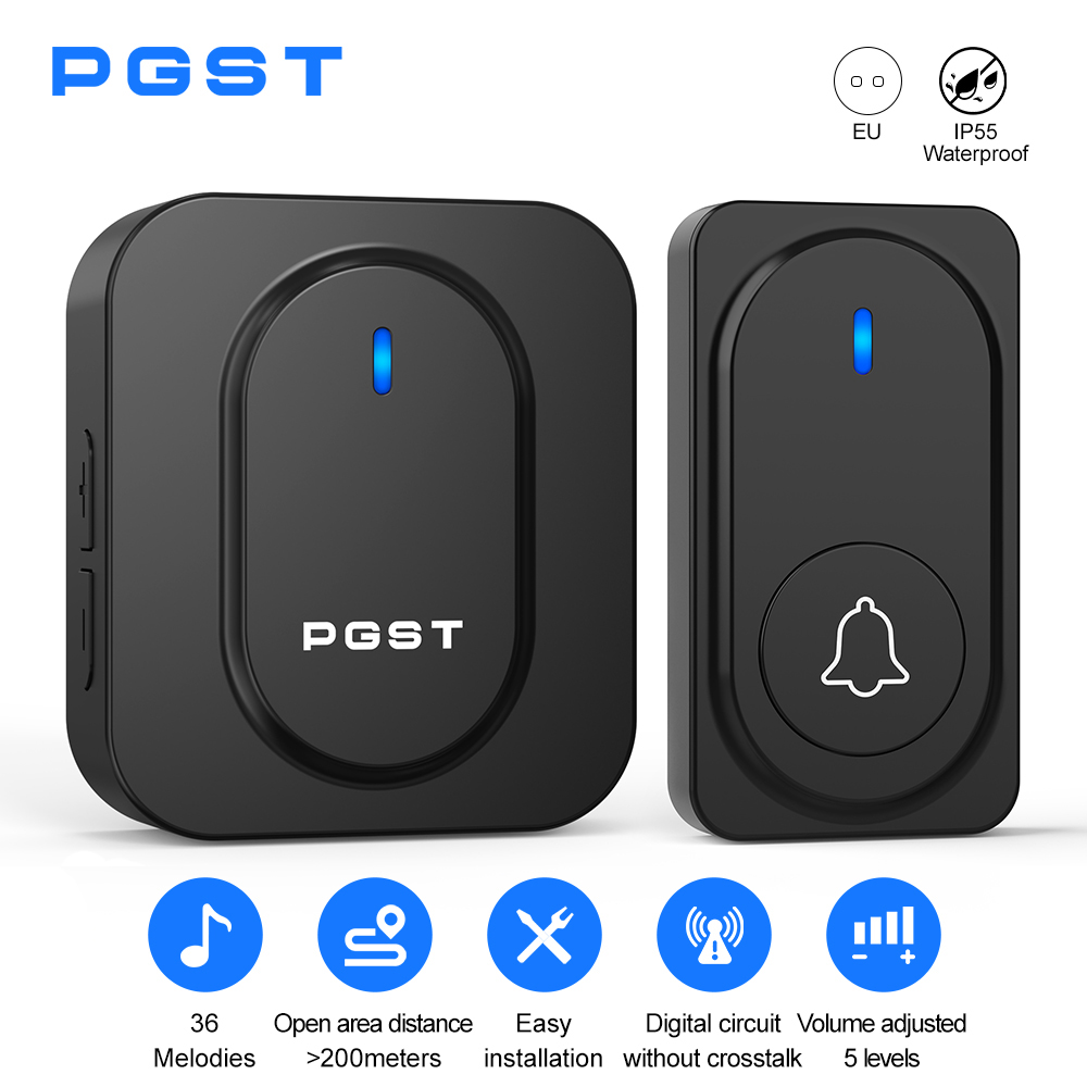 PGST 무선 초인종 36 차임 LED 조명 홈 보안  - Home Security Lights 리뷰 및 가격