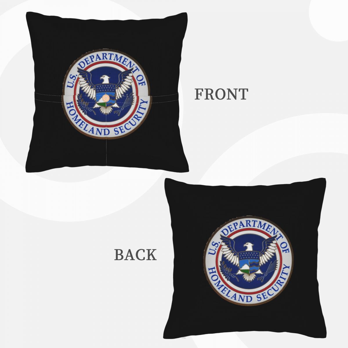 DHS - 국토안보부 스퀘어 리넨 베개 커버 쿠션 커버 - Home Security Department Us 리뷰 및 가격