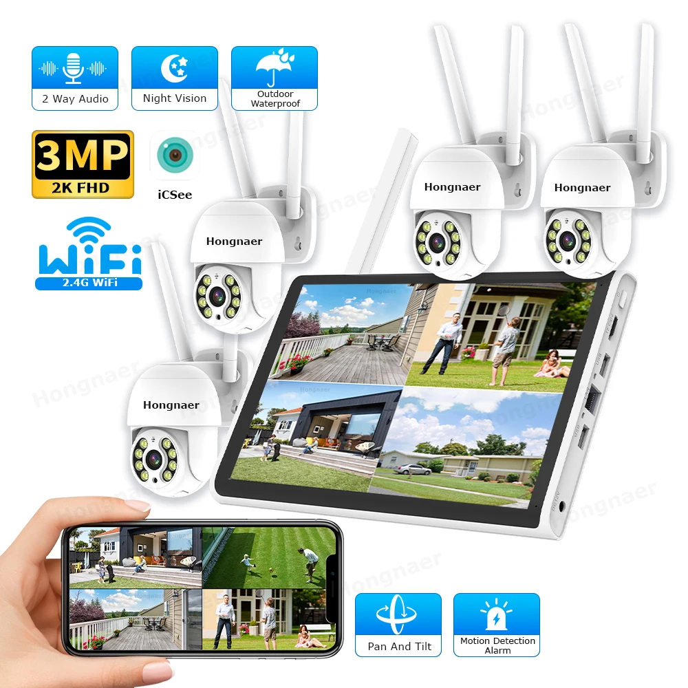 2026 홍나르 3MP 4채널 WiFi 홈 IP 10. - Home Security Cameras 리뷰 및 가격