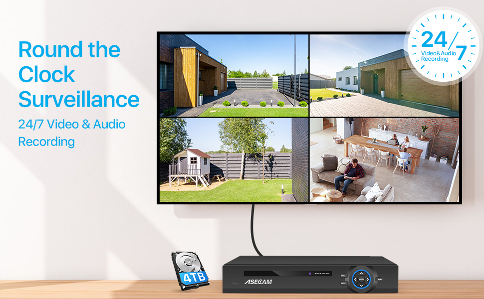 슈퍼 8MP POE NVR 비디오 레코더 오디오 IP  - Home Security Cameras 리뷰 및 가격