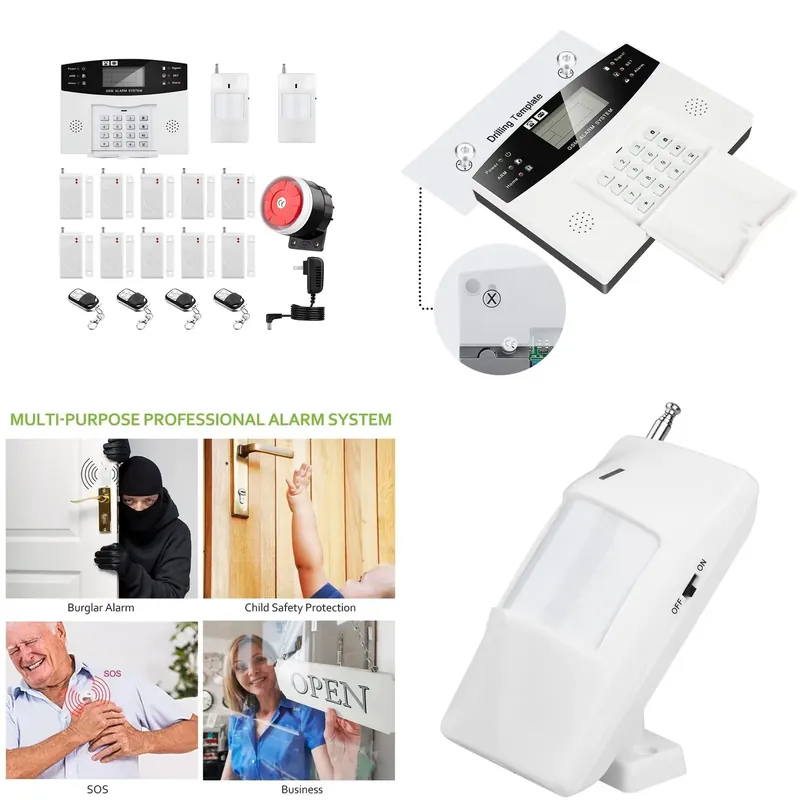주택 도난 경보기 키트 자동 다이얼 120dB 사이렌  - Home Security Systems 리뷰 및 가격