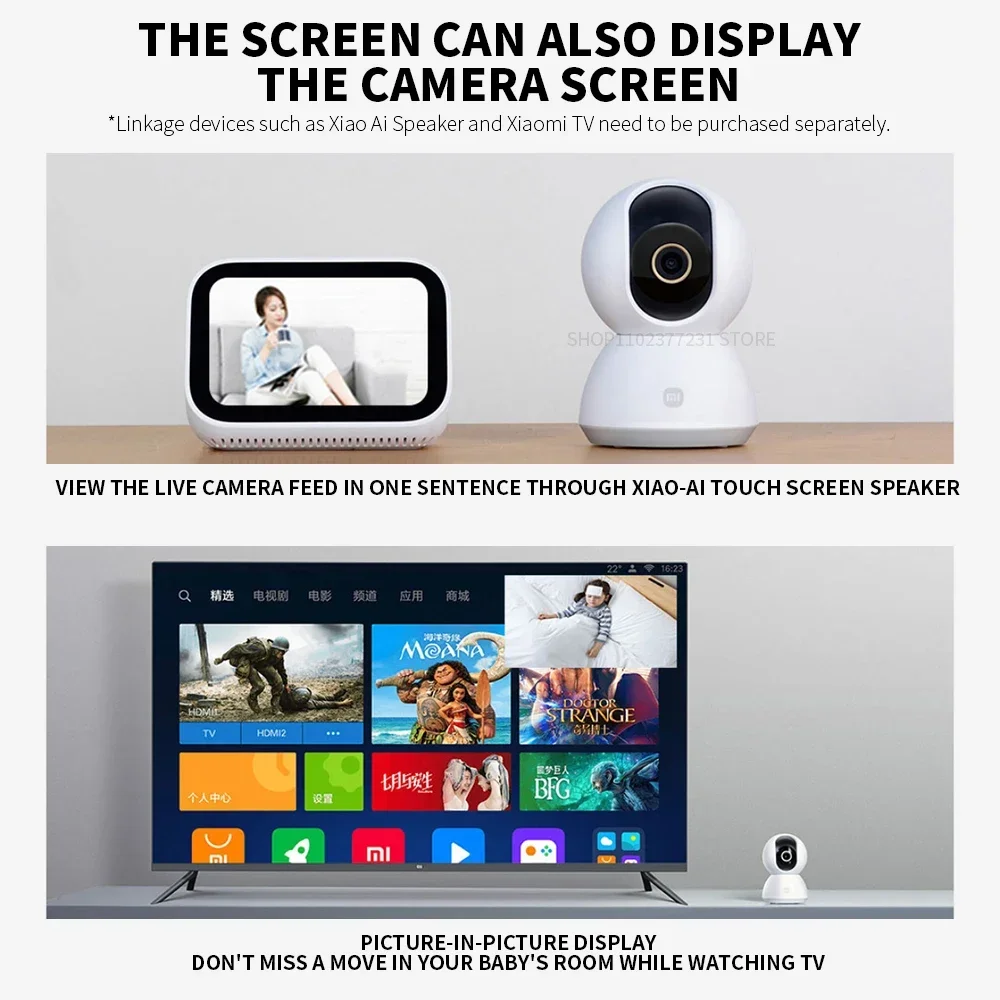 샤오미 스마트 IP 카메라 2K 360 °   팬틸트  - Home Security Camera Xiaomi 리뷰 및 가격