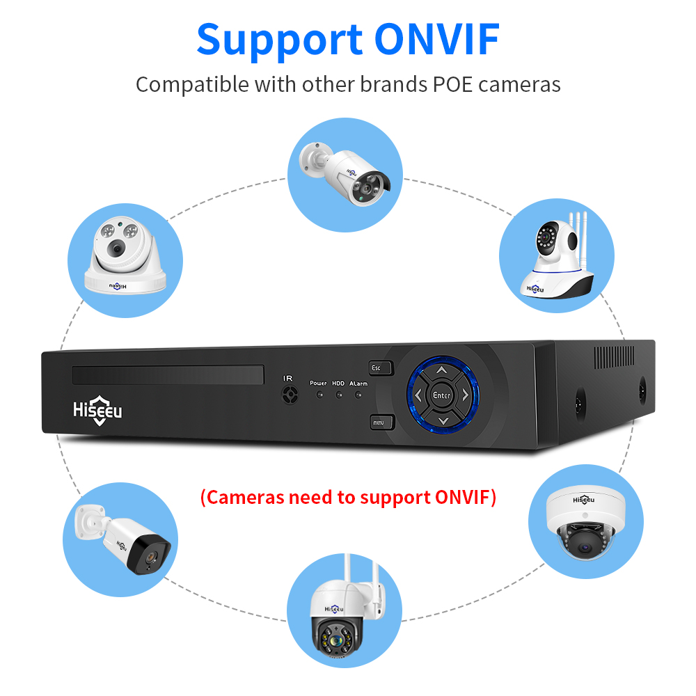 Hiseeu 4CH 10CH 16CH 4K 8MP 5M - Home Security Cameras 리뷰 및 가격