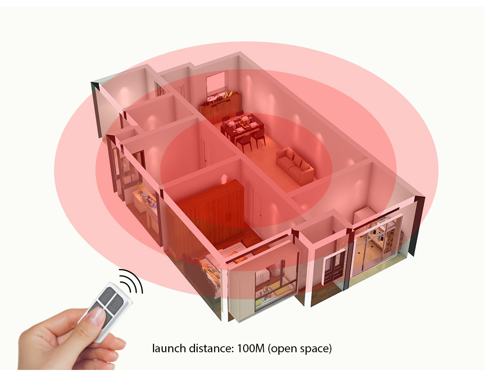 RC531 무선 휴대용 원격 제어 4 버튼 키체인 WI - Home Security Systems 리뷰 및 가격