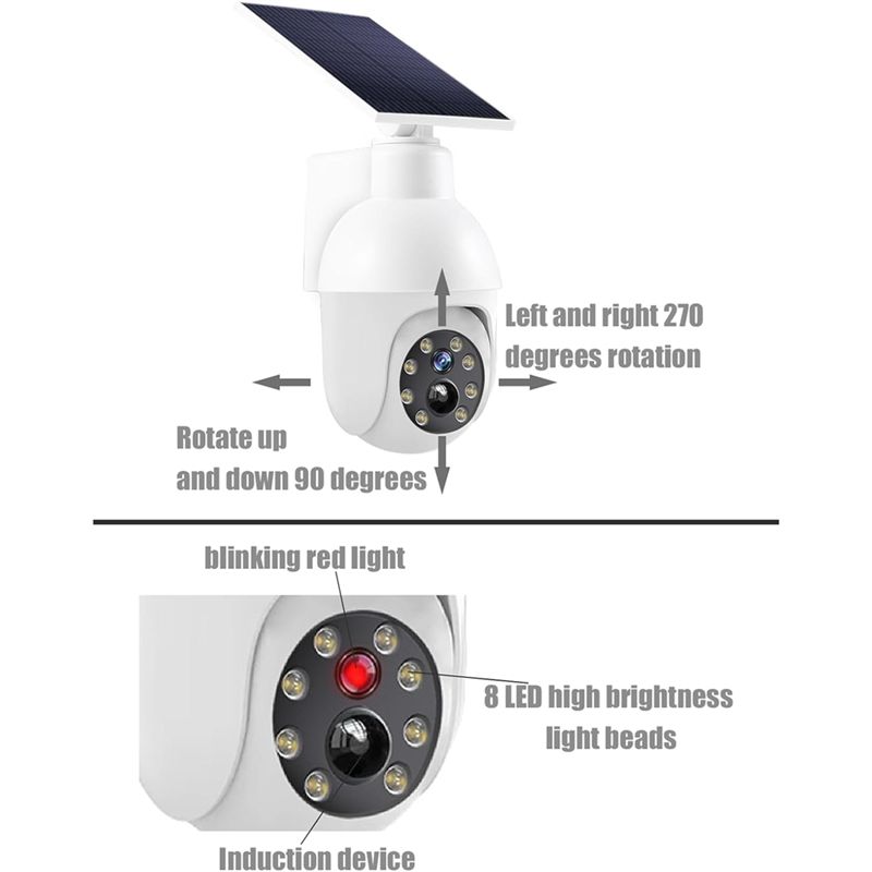 A29F-태양광 발전식 아날로그 감시 센서 조명, 깜박 - Home Security Lights 리뷰 및 가격