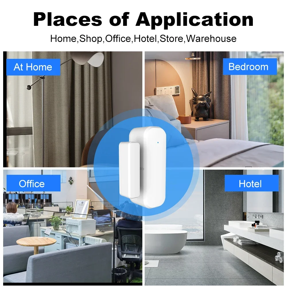 ZigBee 도어 윈도우 센서 게이트 개방 감지기 Tu - Home Security Lights 리뷰 및 가격