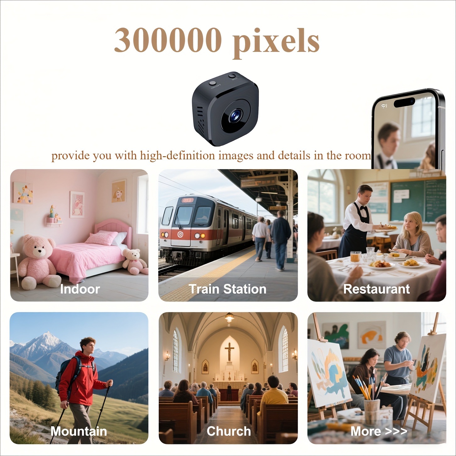 1080P HD 미니 WiFi 카메라 실내 안전 보안  - Home Security Cameras 리뷰 및 가격