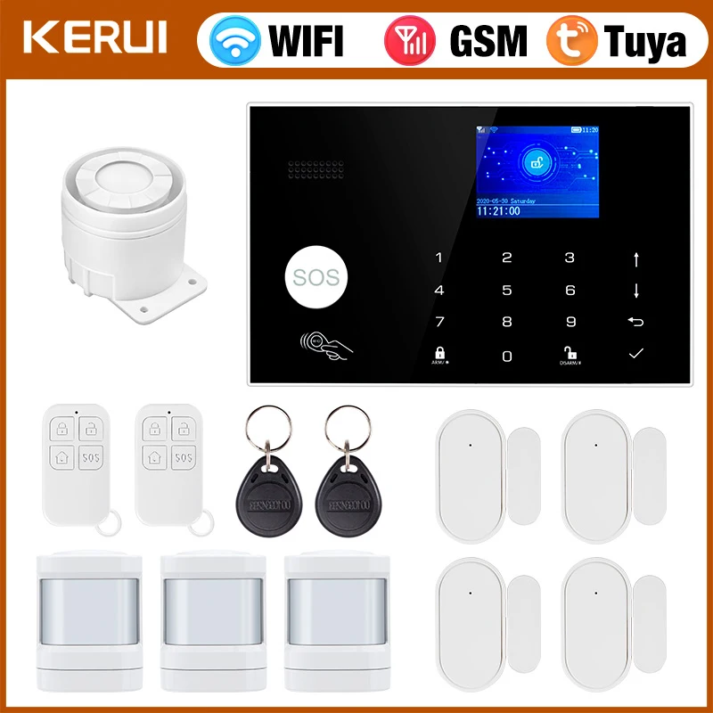 온도 및 습도 디스플레이 작업이 포함된 가정용 WIFI - Keypad Alarm Panel 리뷰 및 가격