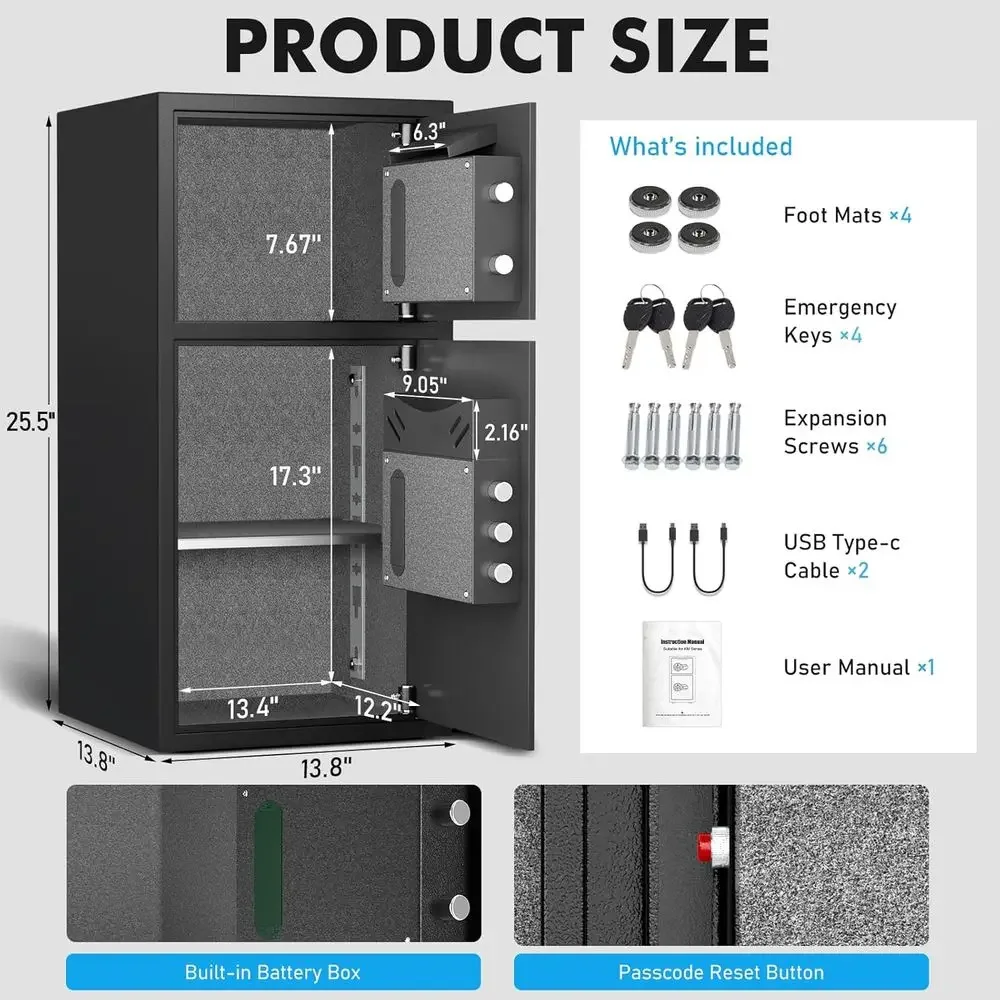 6.0 Cu. LED 조명, 이중 알람, 디지털 키패드 - Home Security Lights 리뷰 및 가격