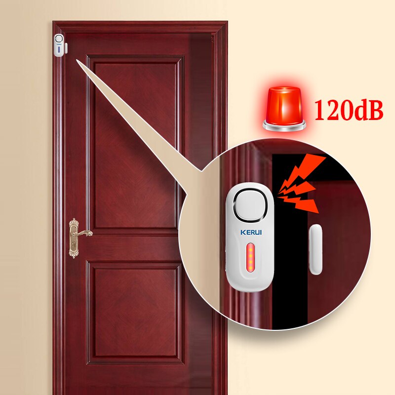 KERUI 120DB 무선 도어/창 항목 보안 도난 감 - Home Security Lights 리뷰 및 가격