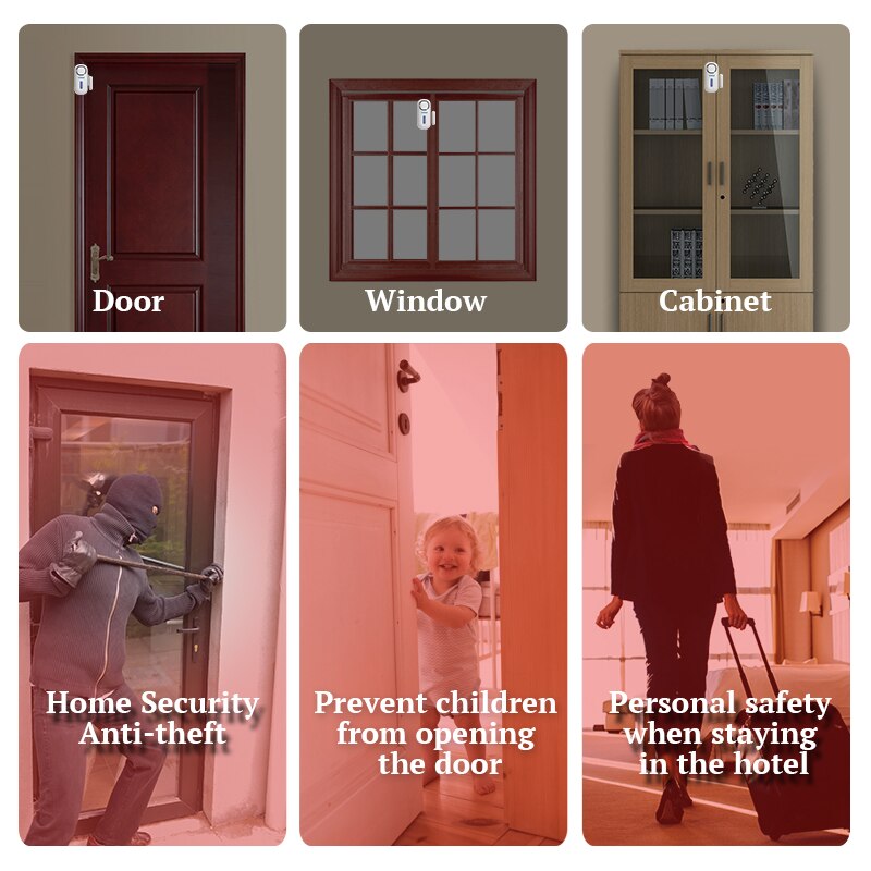 KERUI 120DB 무선 도어/창 항목 보안 도난 감 - Home Security Lights 리뷰 및 가격