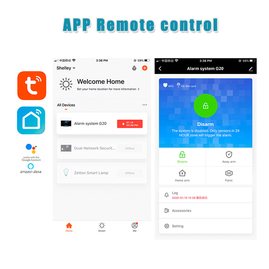모션 센서, 도어 센서, 홈 보안 스마트 라이프 APP - Keypad Alarm Panel 리뷰 및 가격