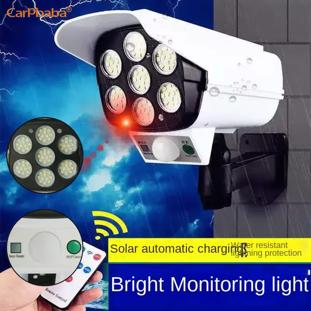 야외 태양광 모션 센서 보안 모형 카메라 무선 투광등  - Home Security Lights 리뷰 및 가격