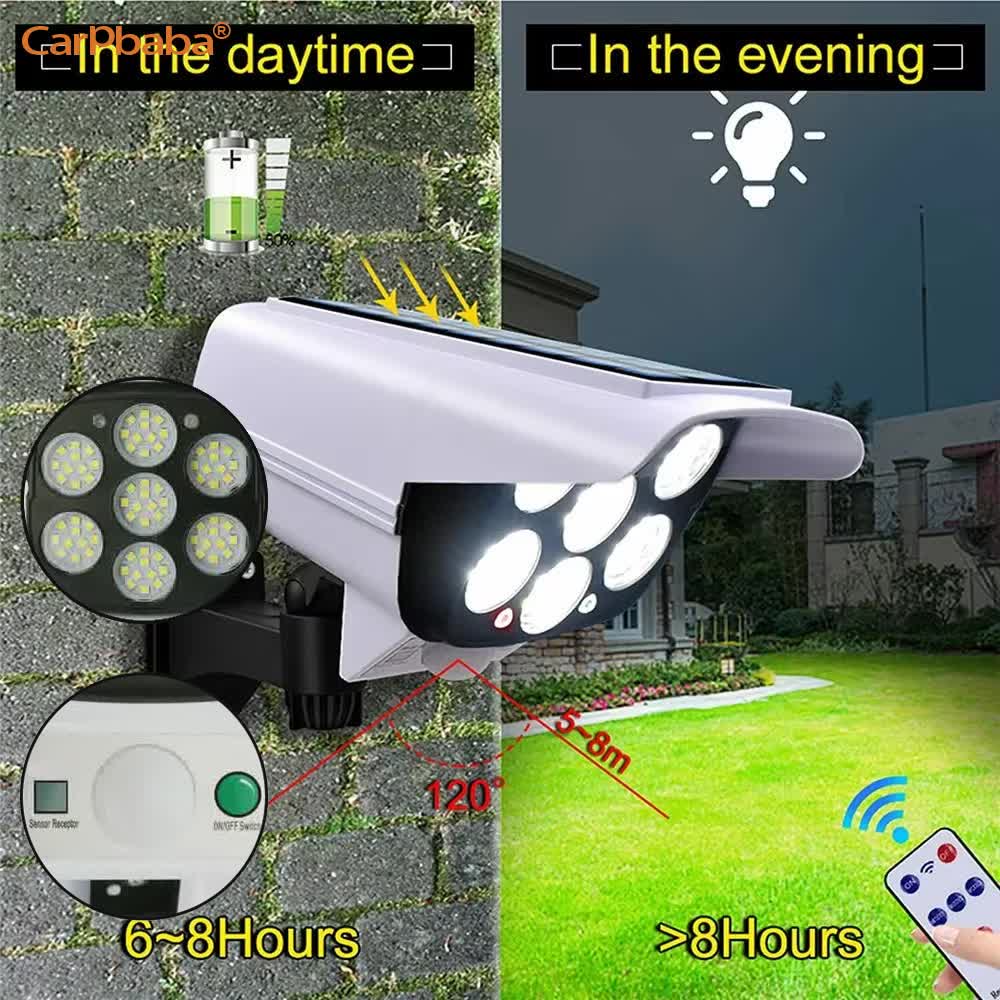 야외 태양광 모션 센서 보안 모형 카메라 무선 투광등  - Home Security Lights 리뷰 및 가격